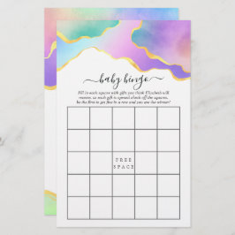 Rainbow Agate Stone Vrijgezellenfeest Bingo