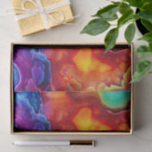 Rainbow Agate | Vibrant Abstract Stone Pattern Tissuepapier (Geschenk)
