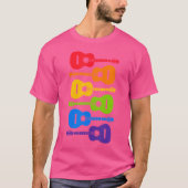Rainbow akoestische gitaar t-shirt (Voorkant)