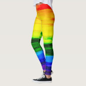 Rainbow Alcohol Ink Abstract Leggings (Links)
