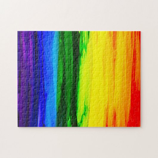Rainbow Alcohol Ink Abstract Legpuzzel (Horizontaal)
