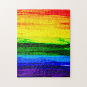 Rainbow Alcohol Ink Abstract Legpuzzel