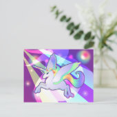 Rainbow Alicorn Briefkaart (Staand voorkant)
