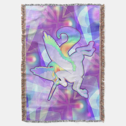 Rainbow Alicorn Deken (Voorkant Verticaal)