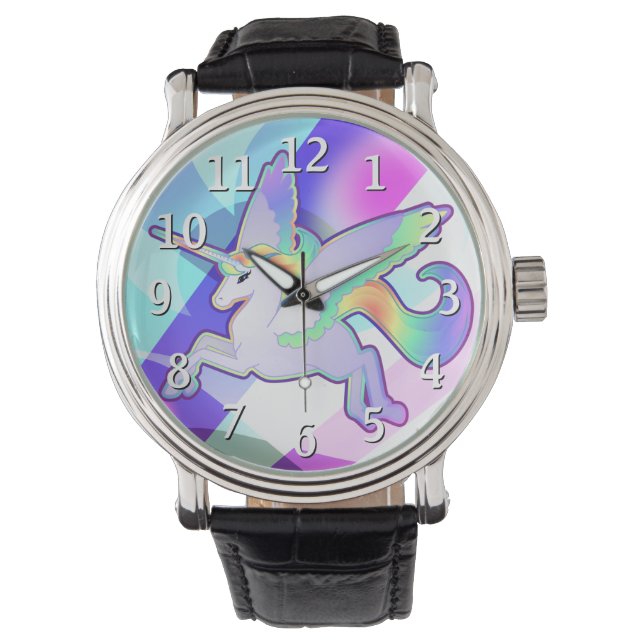 Rainbow Alicorn Horloge (Voorkant)