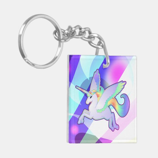 Rainbow Alicorn Sleutelhanger (Voorkant Links)