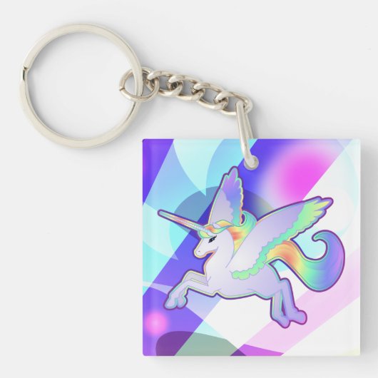 Rainbow Alicorn Sleutelhanger (Voorkant)