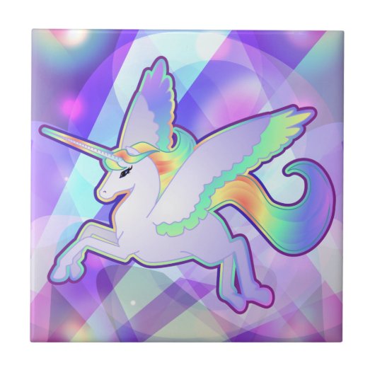 Rainbow Alicorn Tegeltje (Voorkant)