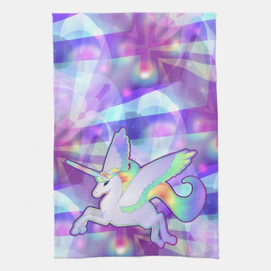 Rainbow Alicorn Theedoek (Verticaal)