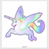 Rainbow Alicorn Vinyl Sticker (Vel)