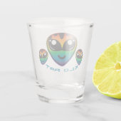 Rainbow Alien Shot Glass Shot Glas (Achterkant)