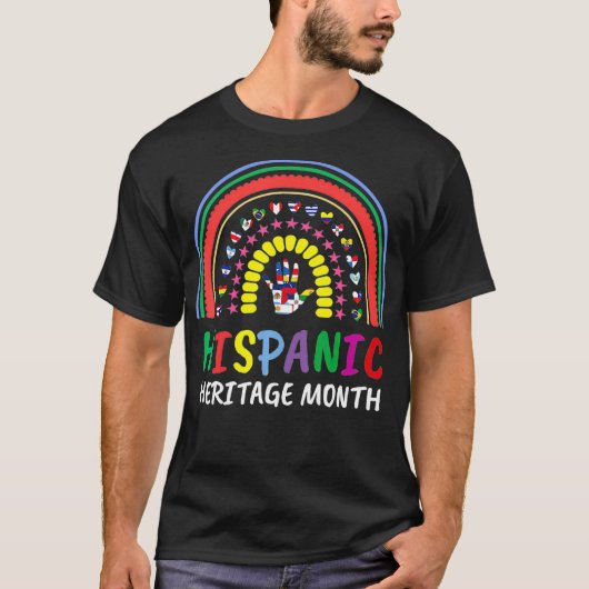 Rainbow Alle graaf T-shirt (Voorkant)