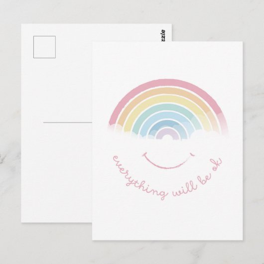 RAINBOW Alles komt goed. Briefkaart (Voorkant / Achterkant)