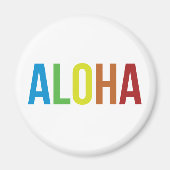Rainbow Aloha Magneet (Voorkant)