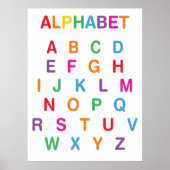 Rainbow Alphabet Classroom Poster (Voorkant)