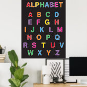 Rainbow Alphabet Classroom Poster (Thuiskantoor)