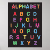 Rainbow Alphabet Classroom Poster (Voorkant)