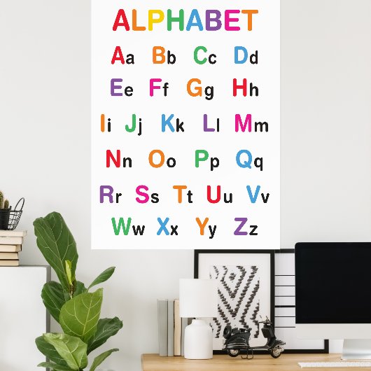 Rainbow Alphabet Classroom Poster