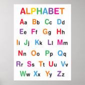 Rainbow Alphabet Classroom Poster