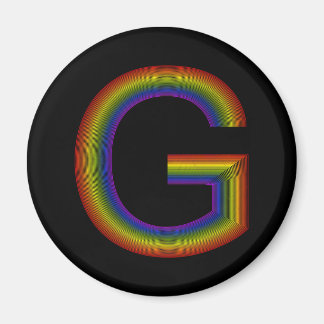 Rainbow Alphabet G magneet