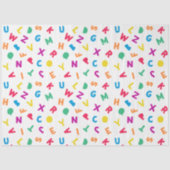 Rainbow Alphabet Scramble Tissue Paper Tissuepapier (Voorkant)