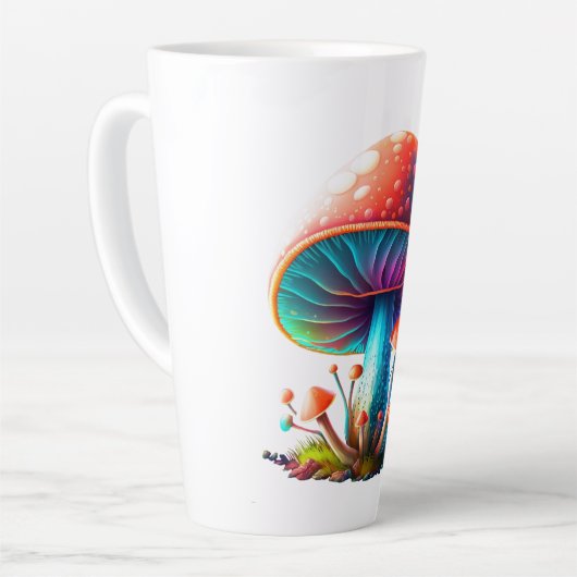 Rainbow Amanita Muscaria Latte Mok (Linkerhoek)