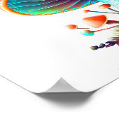 Rainbow Amanita Muscaria-Poster Poster (Hoek)