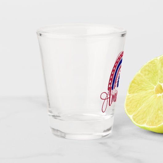 Rainbow America Shot Glas (Links)
