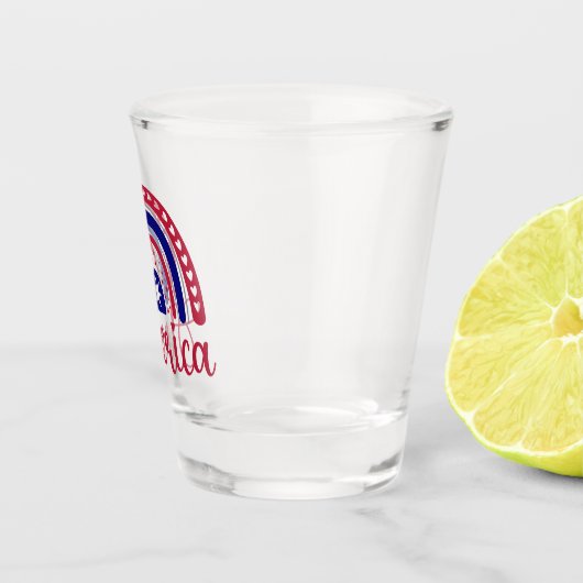 Rainbow America Shot Glas (Rechts)