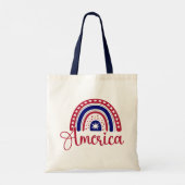 Rainbow America Tote Bag (Achterkant)