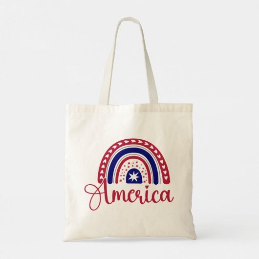Rainbow America Tote Bag (Achterkant)