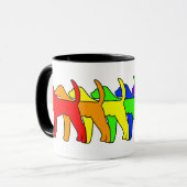 Rainbow American Foxhound Mok (Voorkant links)