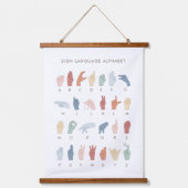 Rainbow American Sign Language ASL Hangend Wandkleed (Voorkant)