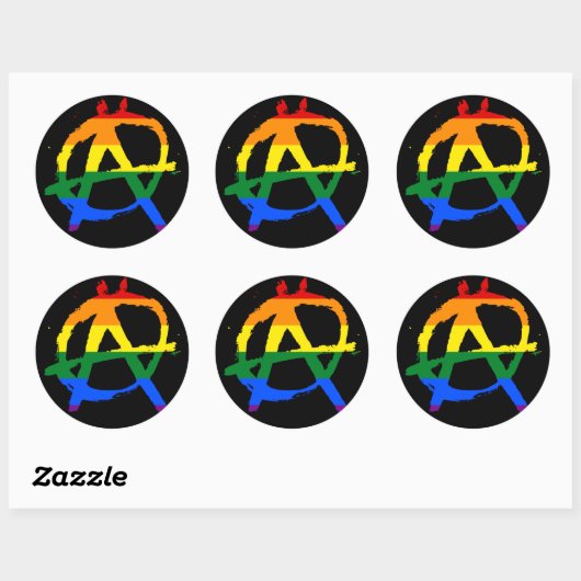 Rainbow Anarchy Sticker (Vel)