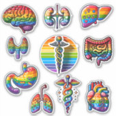 Rainbow Anatomy Sticker (Voorkant)
