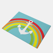 Rainbow Anchor Doormat Deurmat (Schuin)