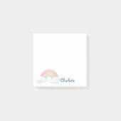 Rainbow and Clouds With Your Name Post-it® Notes (Voorkant)