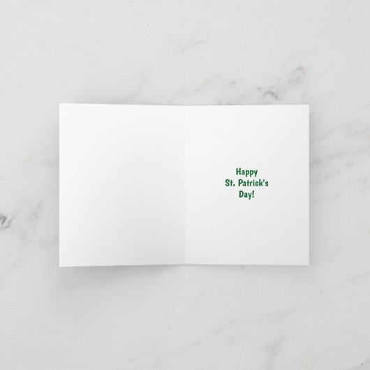 Rainbow and Pot of Gold St. Patrick's Day Card Kaart (Binnen)