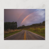 Rainbow And Road Briefkaart (Voorkant)