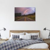 Rainbow And Road Canvas Afdruk (Insitu (Slaapkamer))