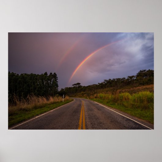 Rainbow And Road Poster (Voorkant)