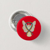 Rainbow Angel Awareness Ribbon Custom Art Pins Ronde Button 3,2 Cm (Voorkant /achterkant)