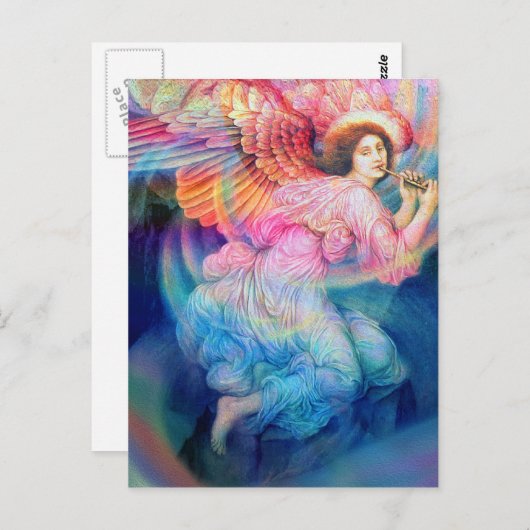 Rainbow Angel Briefkaart (Voorkant / Achterkant)