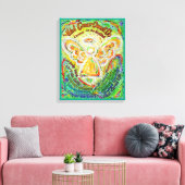 Rainbow Angel Cancer kan geen Canvas Art afdrukken (Insitu (Woonkamer))