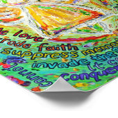 Rainbow Angel Cancer Poem Art Poster Afdrukken (Hoek)