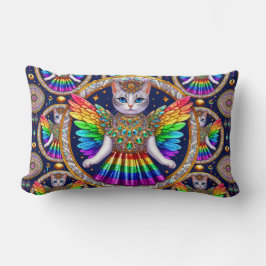 Rainbow Angel Cat Kussen