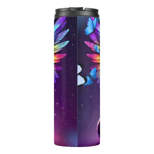 Rainbow Angel Cat Thermosbeker (Achterkant)