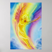 Rainbow Angel door Lisa Iris Poster (Voorkant)