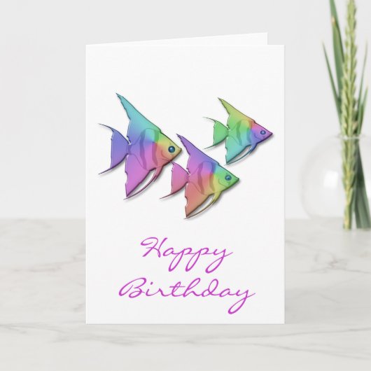 Rainbow Angel Fish Kaart (Voorkant)