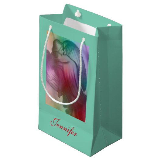 Rainbow Angel Klein Cadeauzakje (Voorkant Gekanteld)